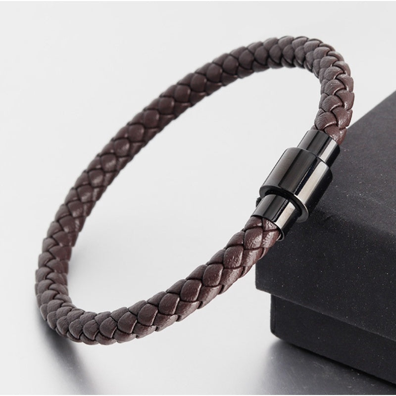 Mag Leather Bracelet