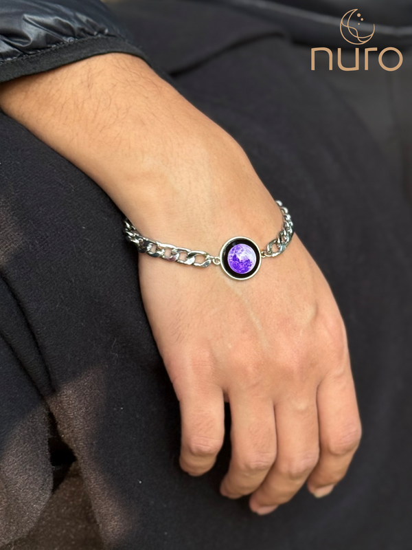 Purple Moon Link Bracelet