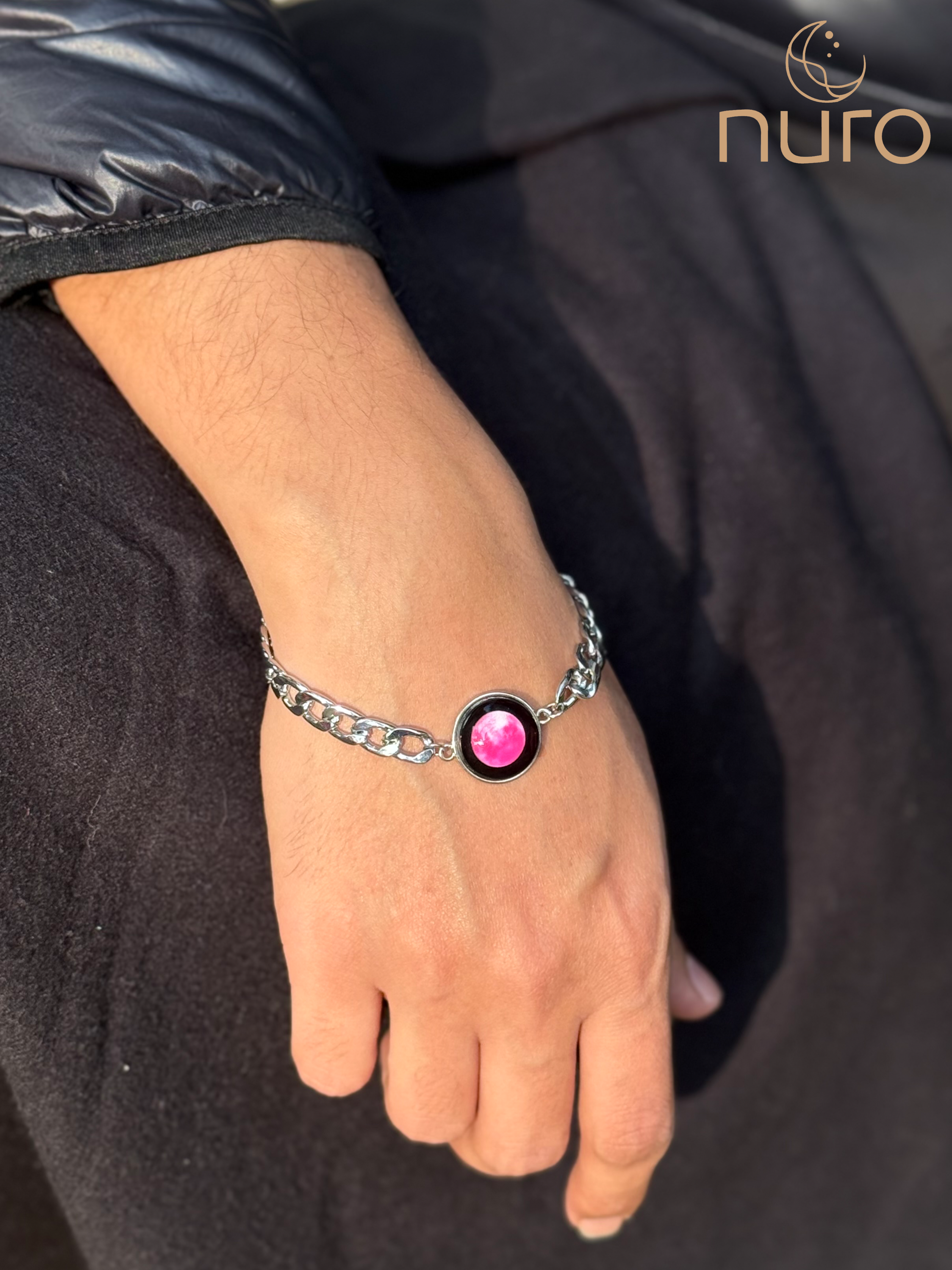 Pink Moon Link Bracelet