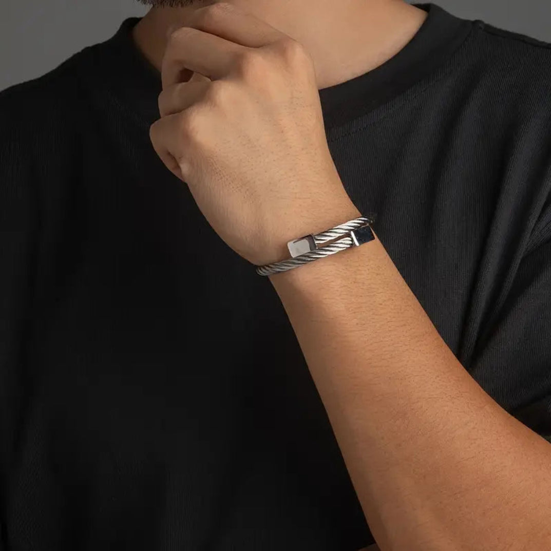 Elegant Twisted Cable Bracelets