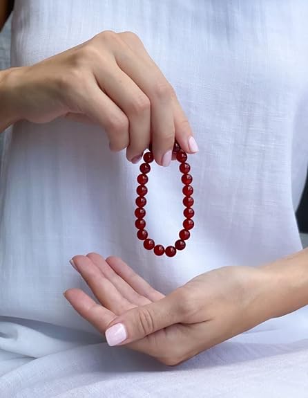 Red Onyx Beads Bracelet