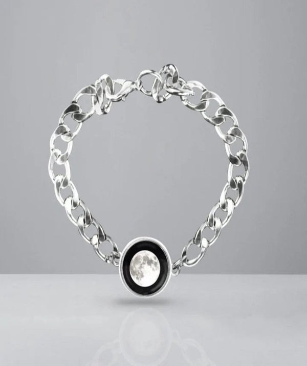 White Moon Link Bracelet