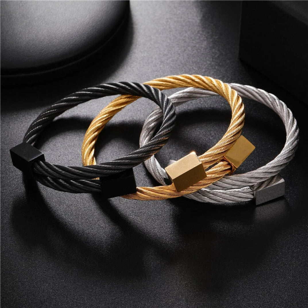 Elegant Twisted Cable Bracelets
